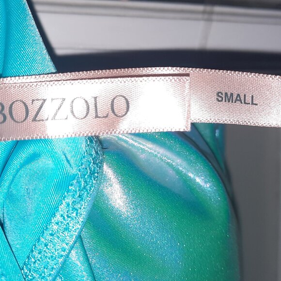 Bozzolo Summer Fever Shimmer Ruched 1 Piece Swimsuit - Blue - Picture 10 of 11